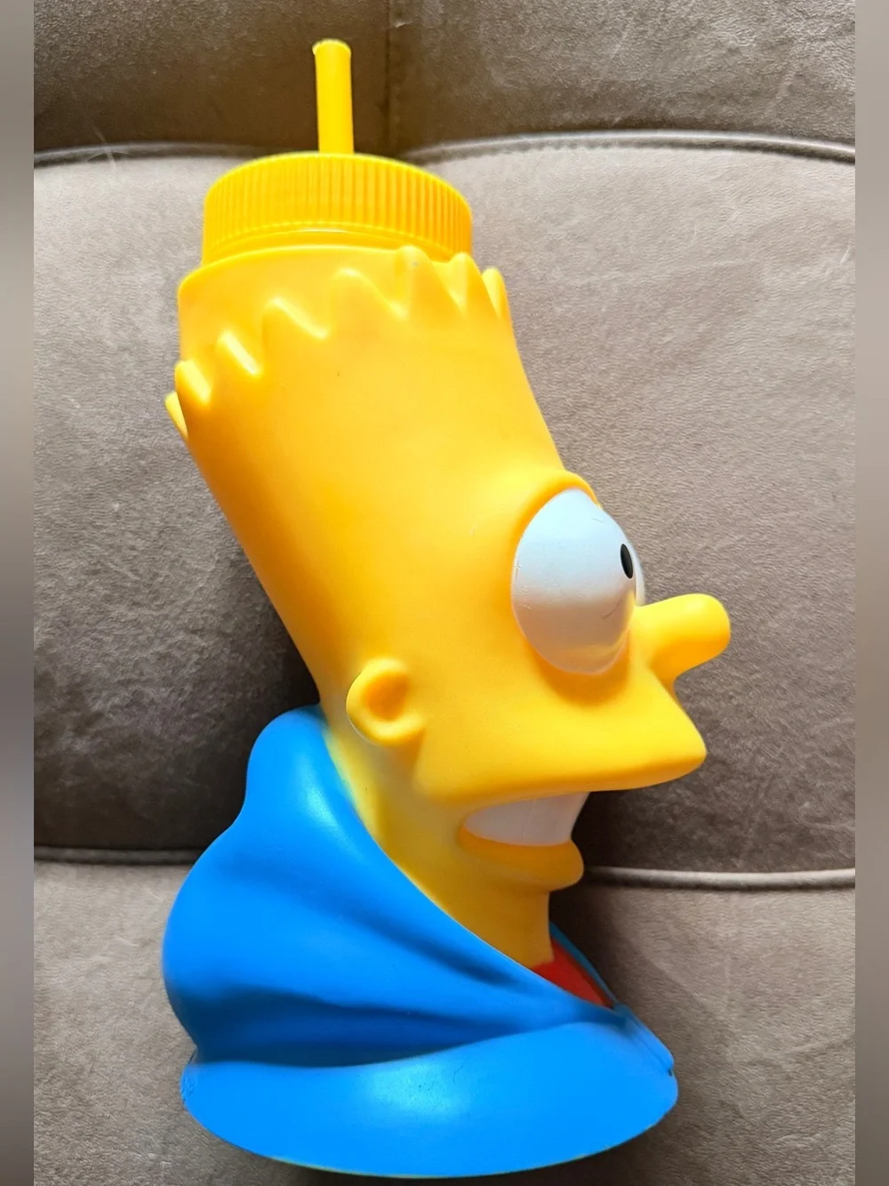 Yellow Bart Simpson Sipper Cup with Blue Jacket